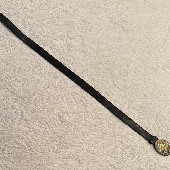 Silver Creek Leather Belt with Horse Buckle - Picture 3 of 6